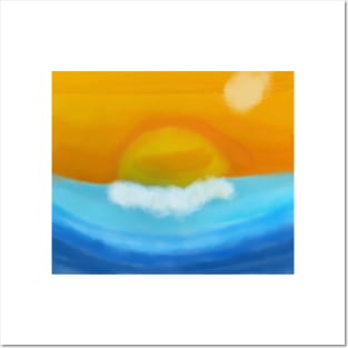 Sunset Ocean Posters and Art